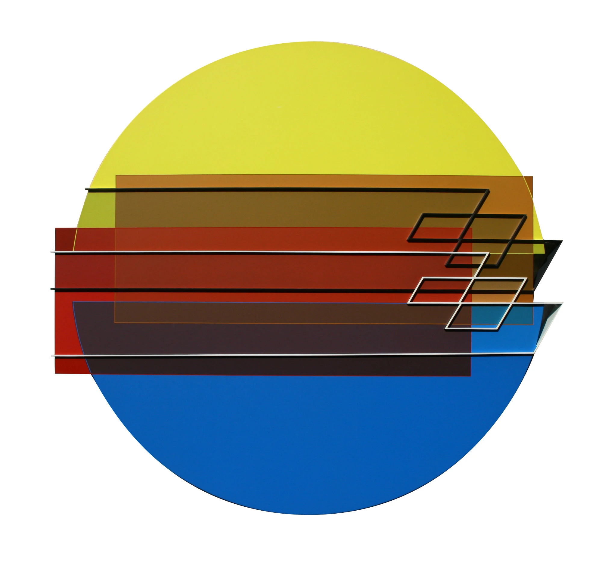 Octavio Herrera Relief Ligne Descriptive Blanc Noir Acrylique Sur Pvc 70 5 X 76 Cm Paris 2008