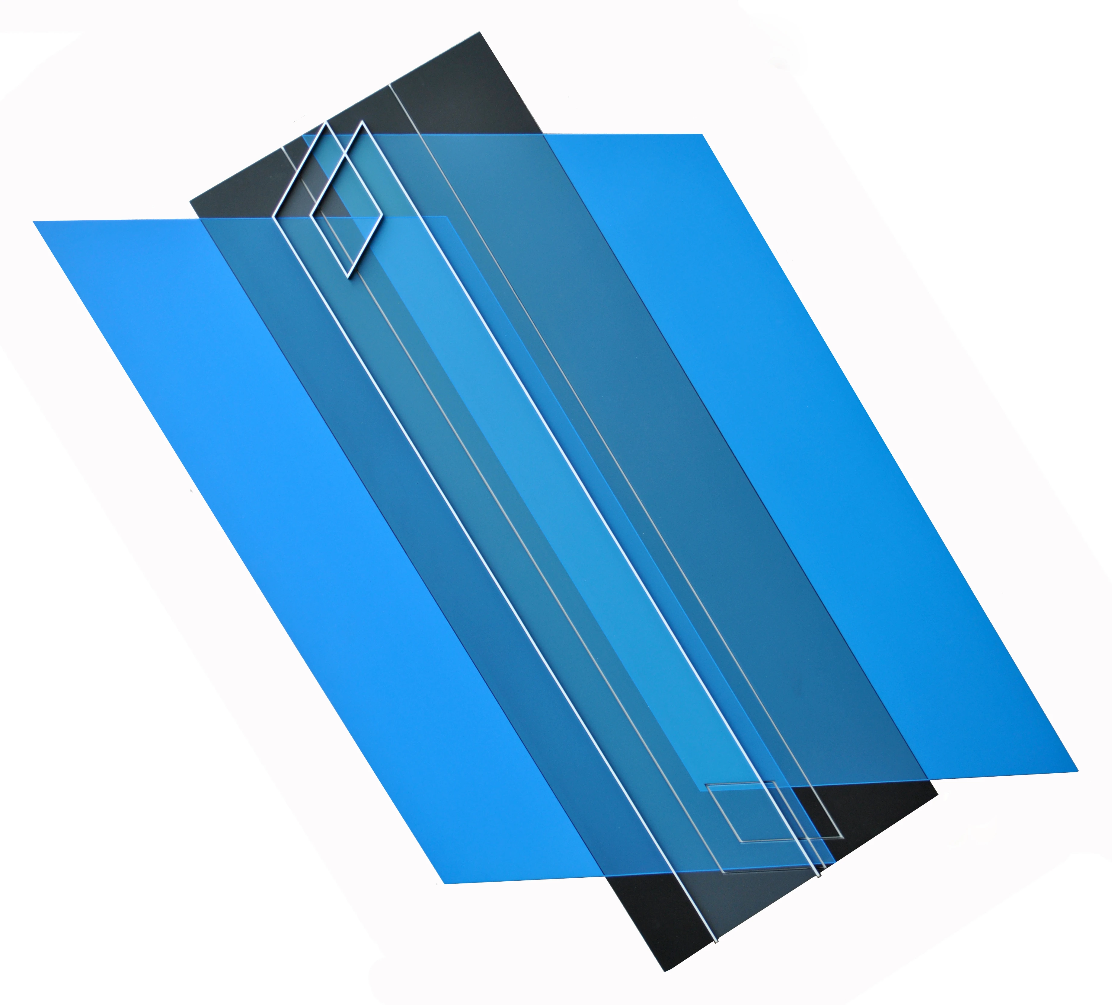 Relief Ligne Descriptive Blanche 95x58 5 Acrylique Sur Pvc Paris 2012