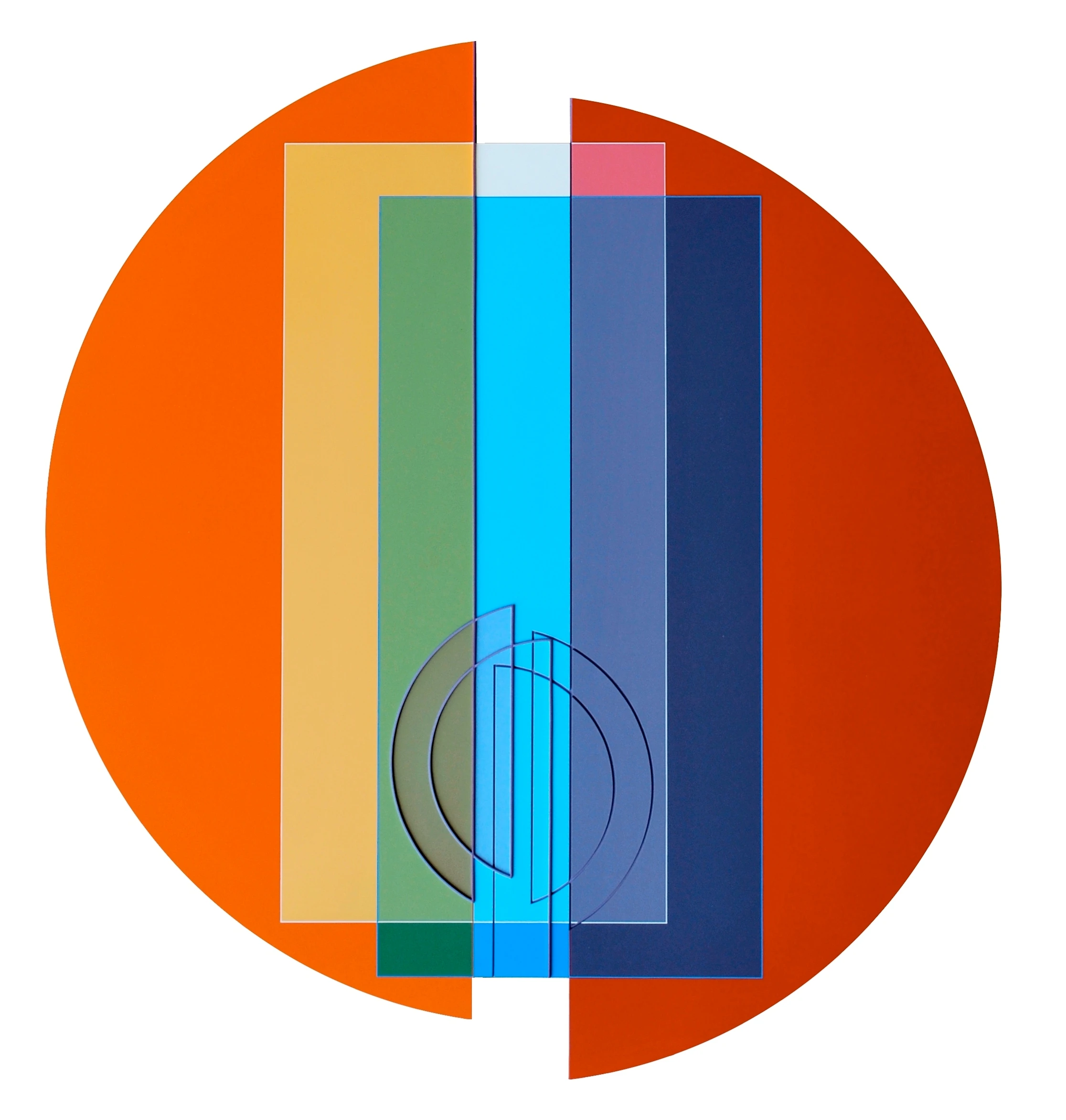 Relief Ligne Descriptive Violet Acrylique Sur Pvc Paris 2011 106cmx97cm