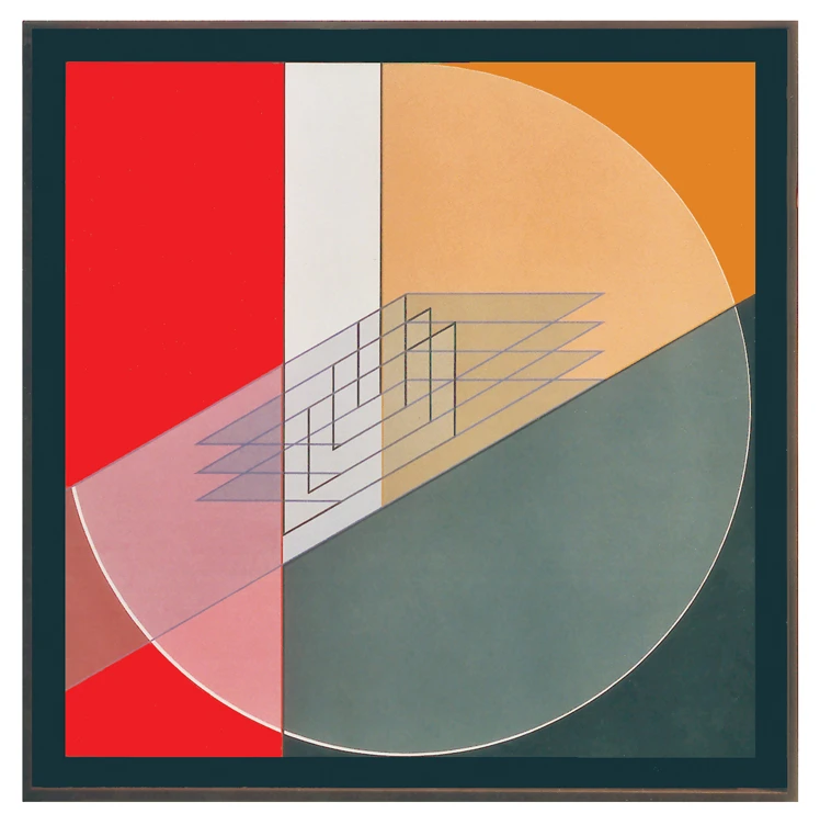 Ligne Descriptive Gris Marron 68 X 68 Cm Acrylique Sur Toile Sur Carton Paris 2001