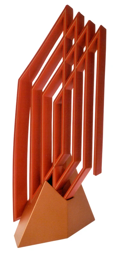 Sculpture Ligne Bronze 41x21x9 Cm Acrylique Sur P V C Paris 2001 2002